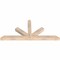 Ekena Millwork Saratoga Smooth Timber Gable Bracket, Douglas Fir, 60"W x 27"H x 3 1/2"D x 3 1/2"F, 11/12 Pitch GBW060X27X0404SAR00SDF - alternate 4